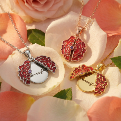 Valentine's Day Gifts🌸 Personalized Blooming Flower Name Necklace