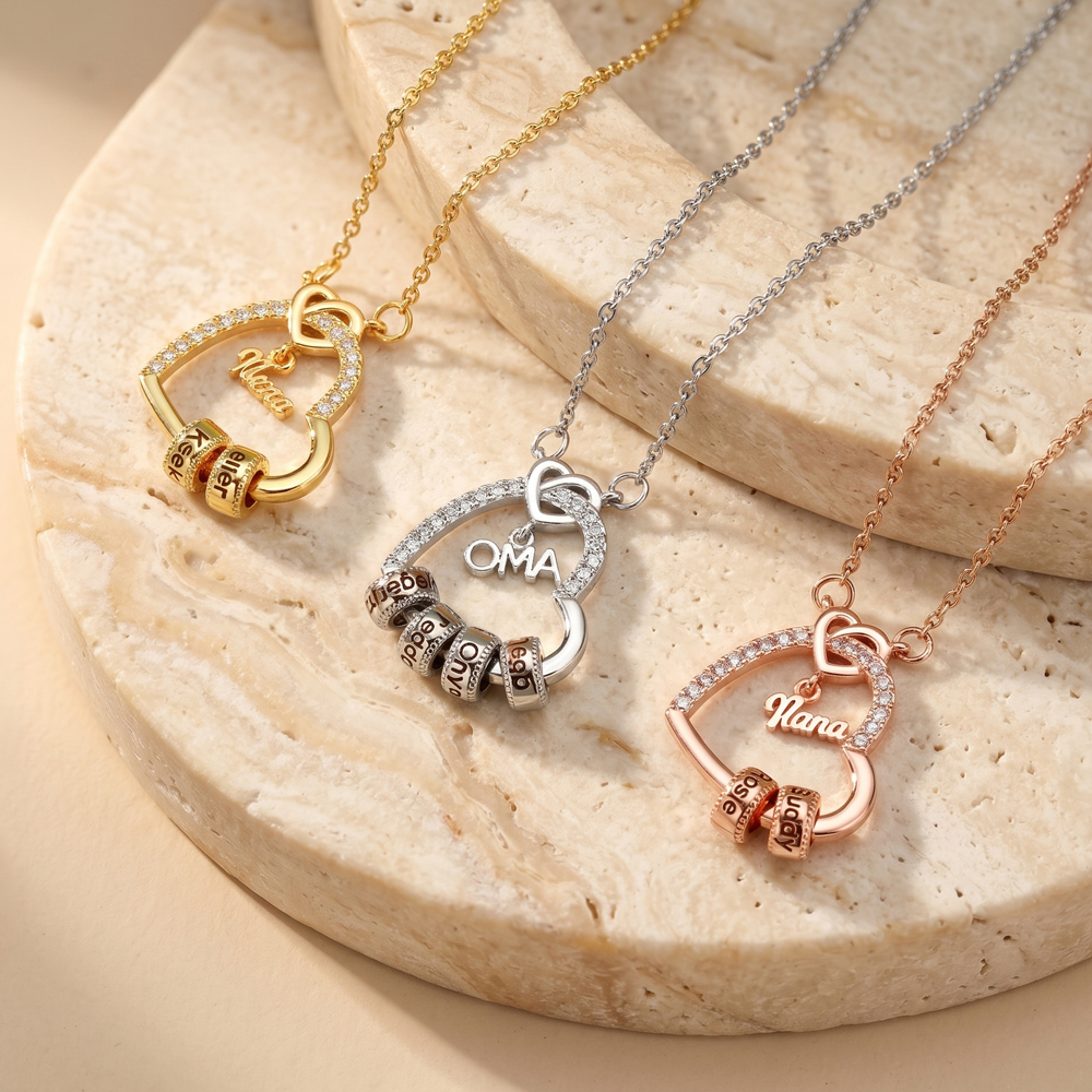 Personalized Family Name Necklace for Mom