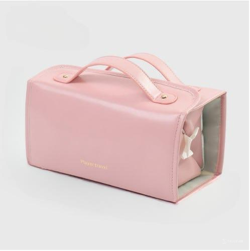 TO DAY 49% OFF Leather Waterproof Cosmetic Bag