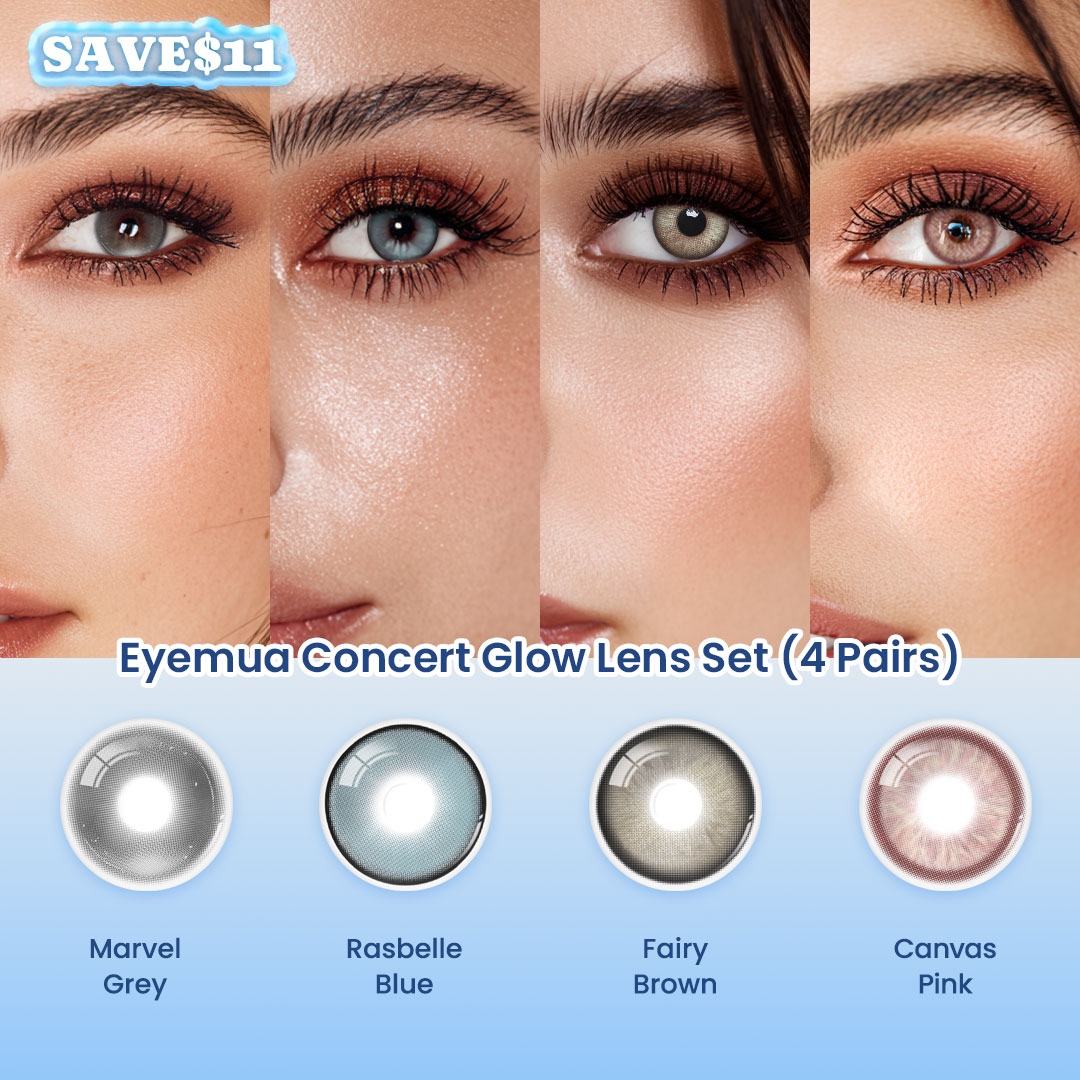 Eyemua Concert Glow Lens Set (4 Pairs)