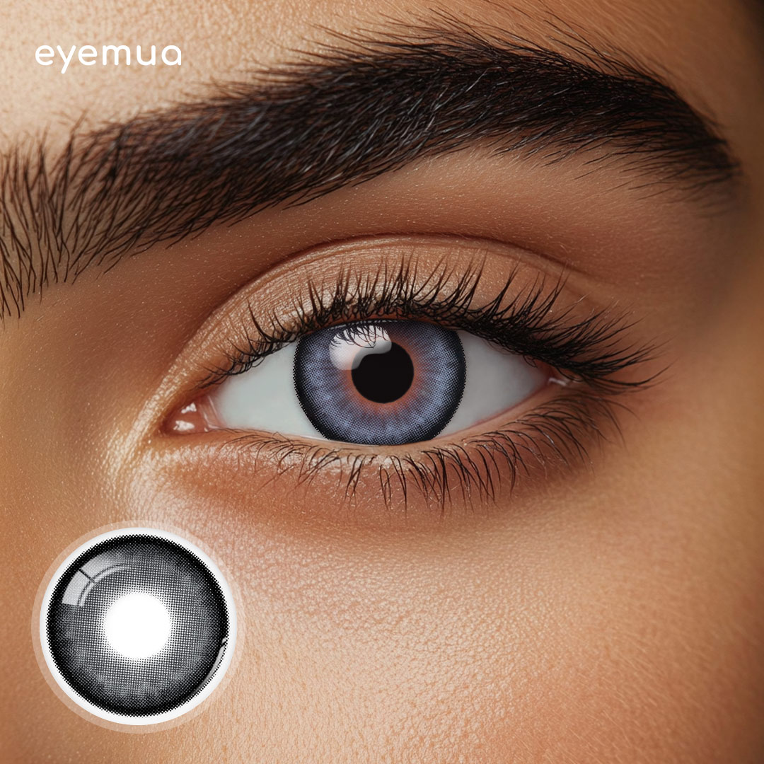 Eyemua Starsea Grey Men Colored Contact Lenses
