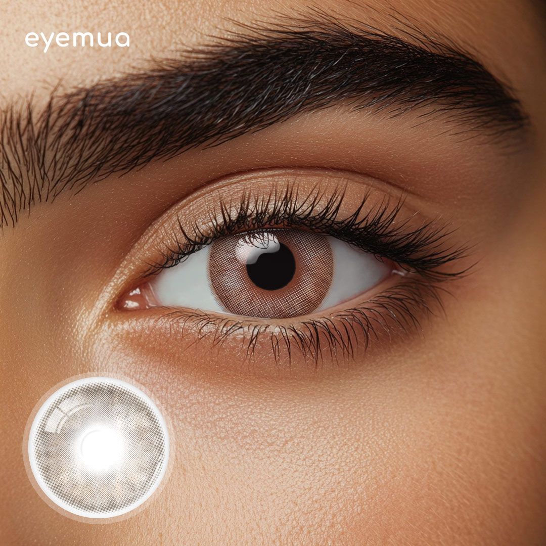 Eyemua Frozen Delight Brown Men Colored Contact Lenses