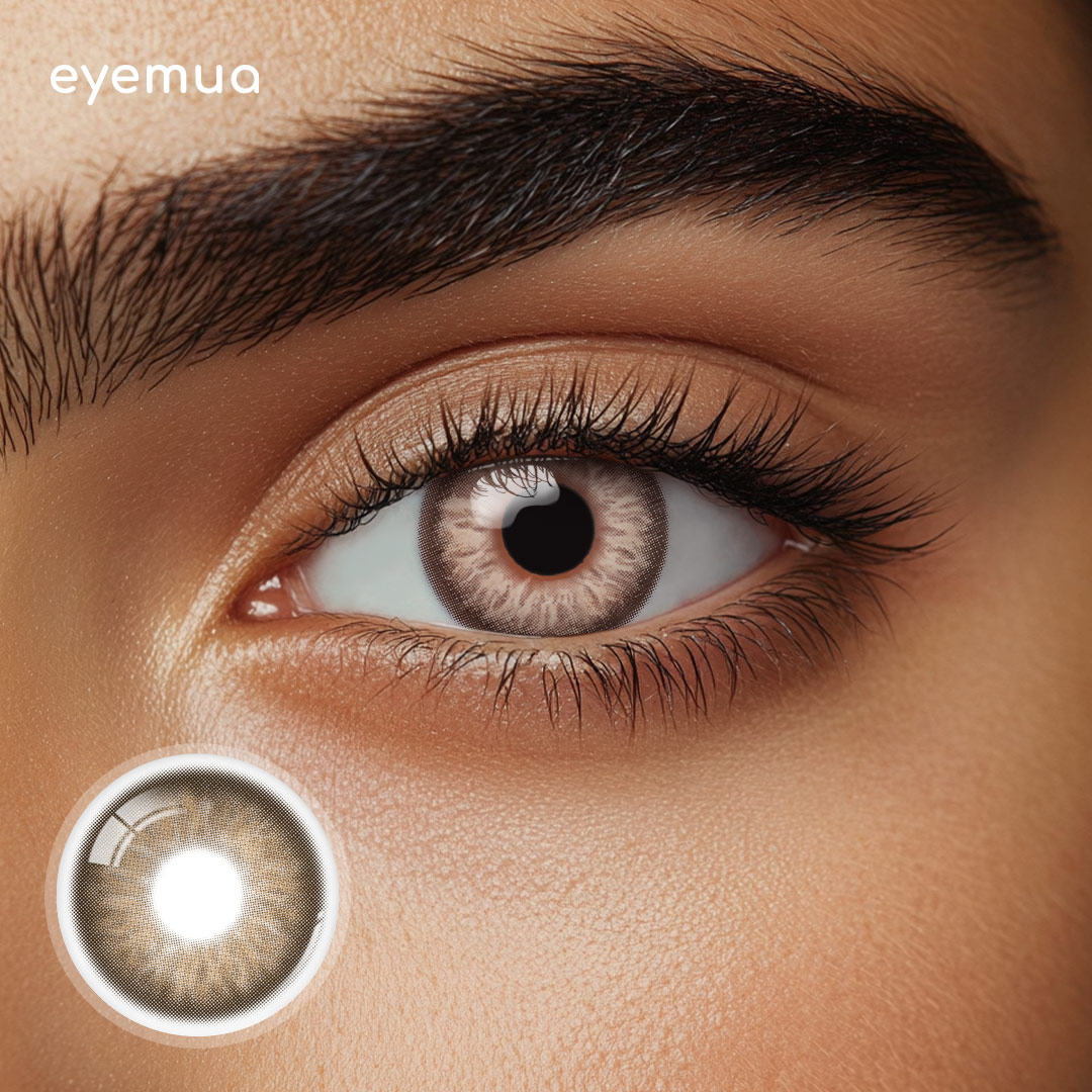 Eyemua Vermis Brown Men Colored Contact Lenses