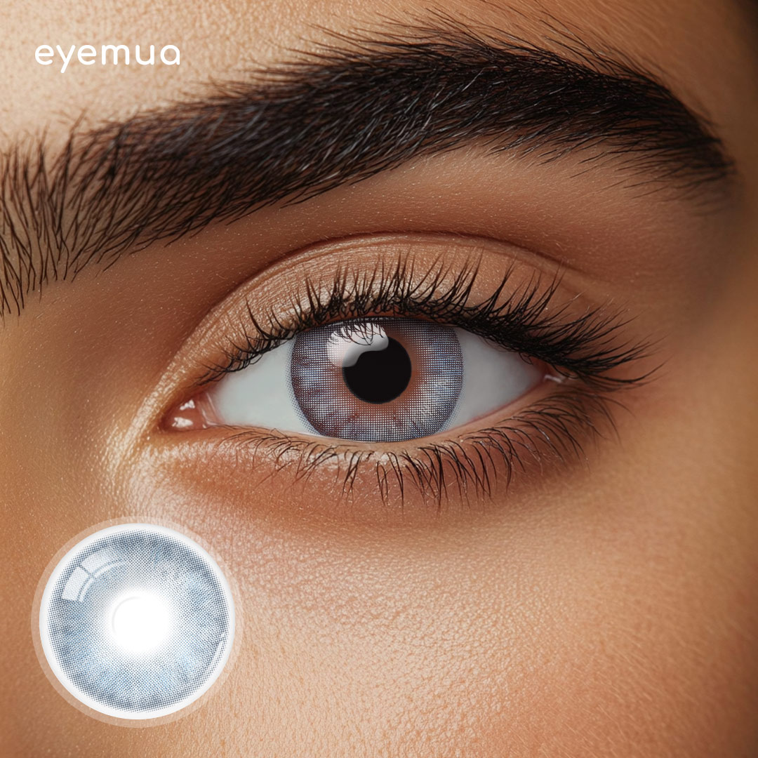 Eyemua Frozen Delight Blue Men Colored Contact Lenses