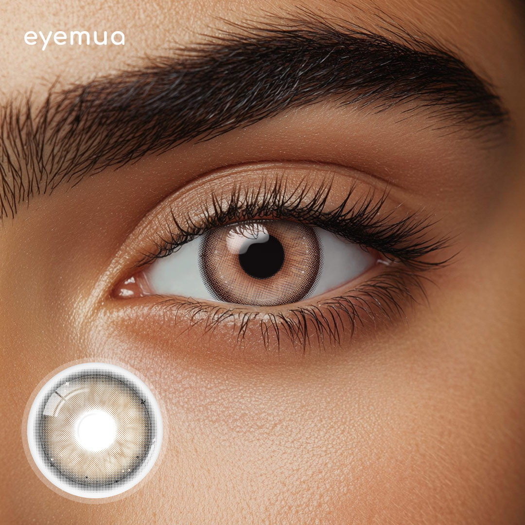 Eyemua Sweet Melon Brown Men Colored Contact Lenses