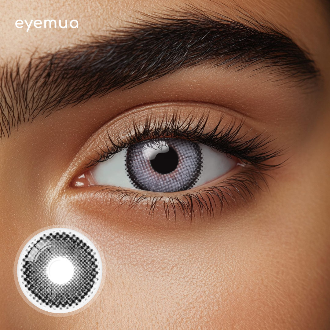 Eyemua Impression Bloom Black Men Colored Contact Lenses