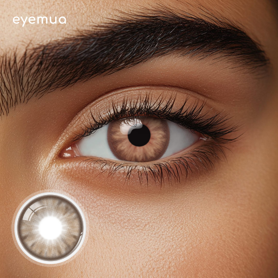 Eyemua Higanbana Brown Men Colored Contact Lenses