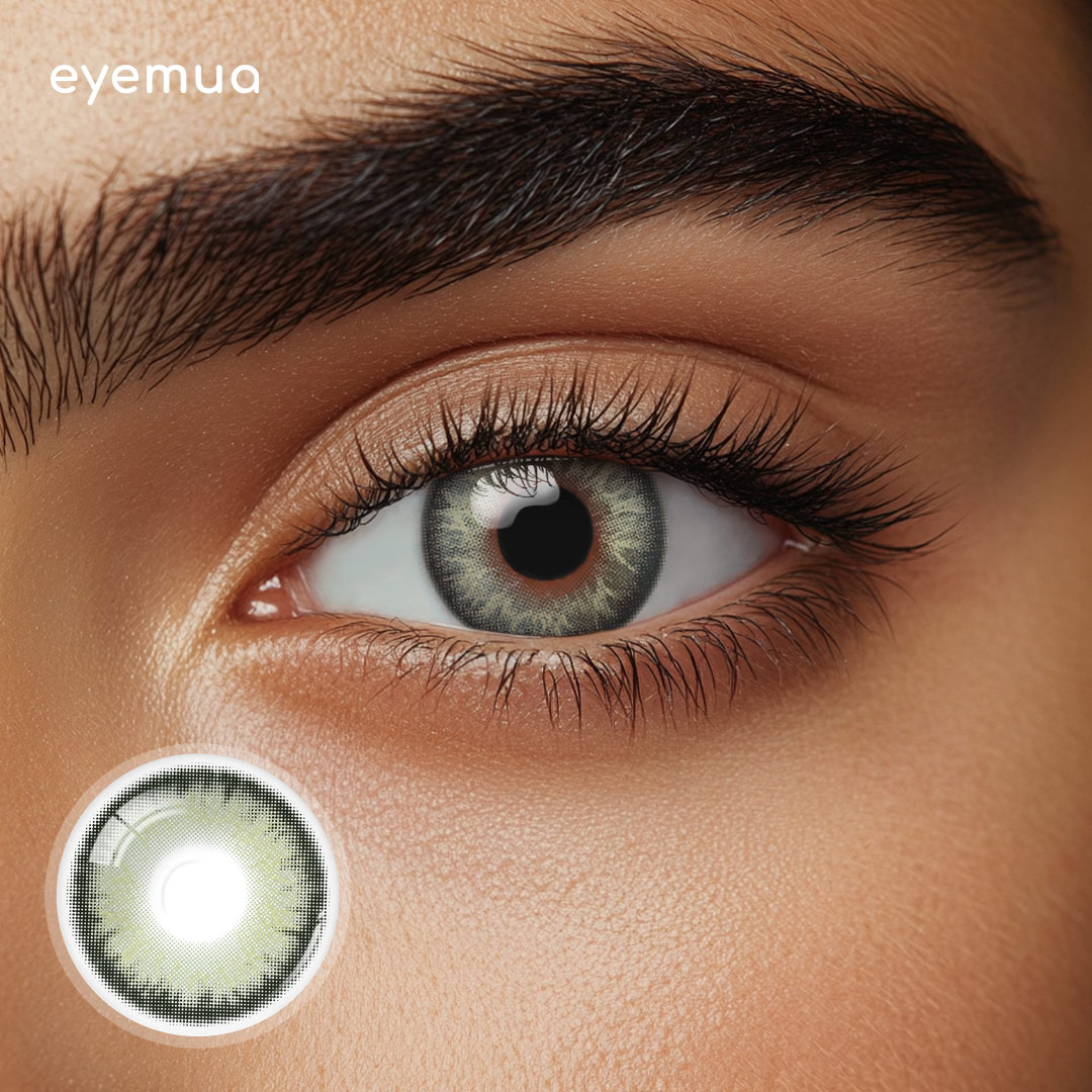 Eyemua Anime Galaxy Green Men Colored Contact Lenses