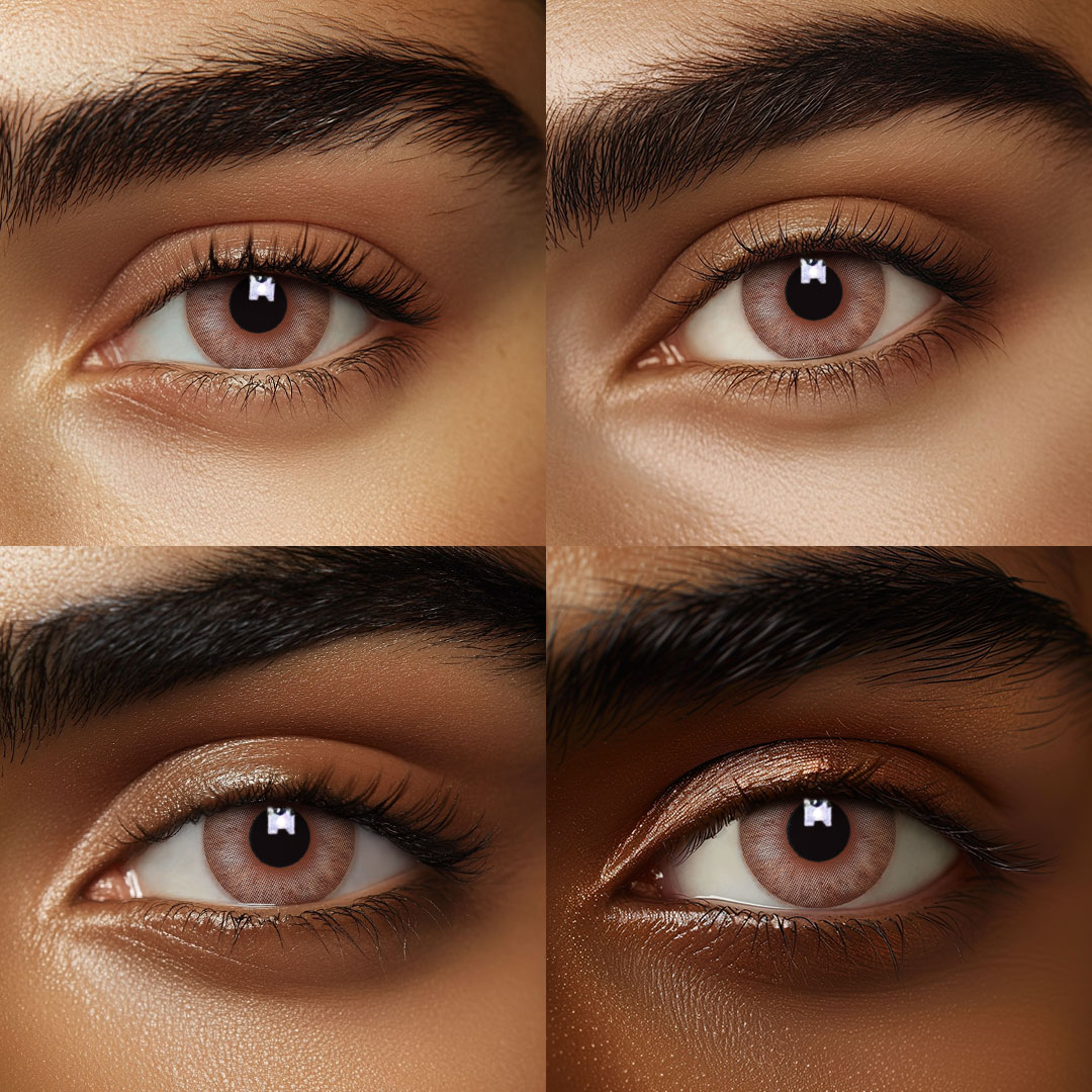 Eyemua Frozen Delight Brown Men Colored Contact Lenses