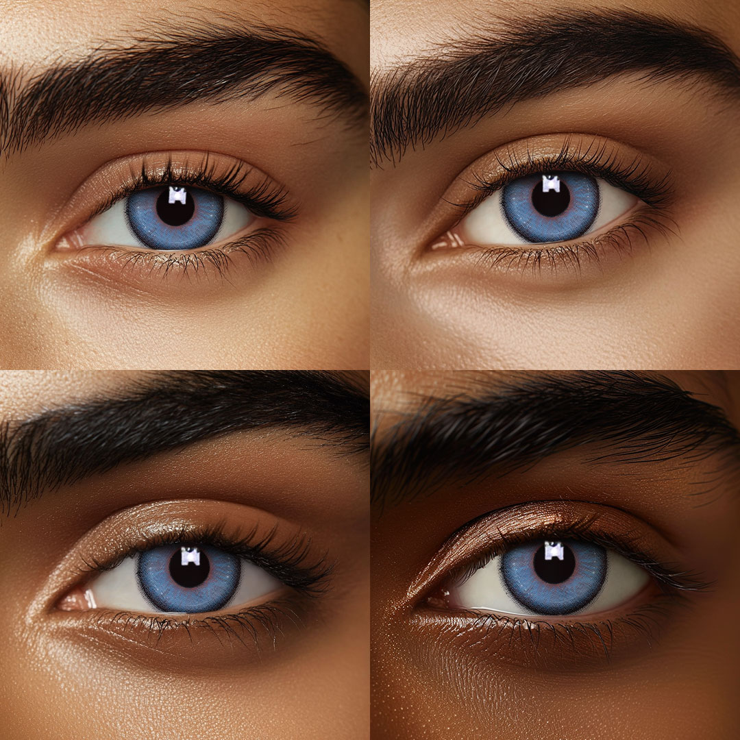 Eyemua Sweet Melon Blue Men Colored Contact Lenses
