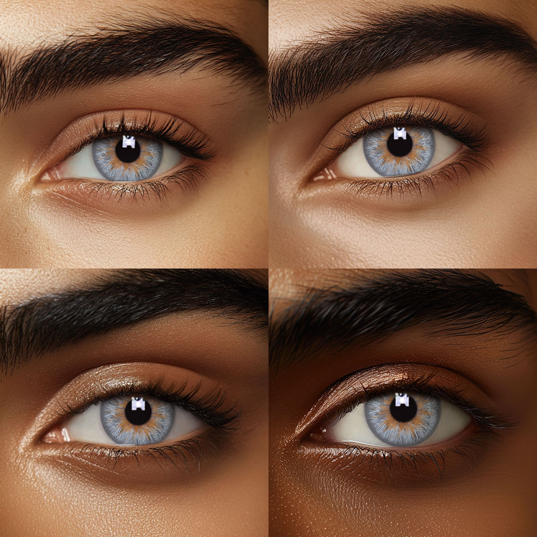 Eyemua Wolf Grey Men Colored Contact Lenses