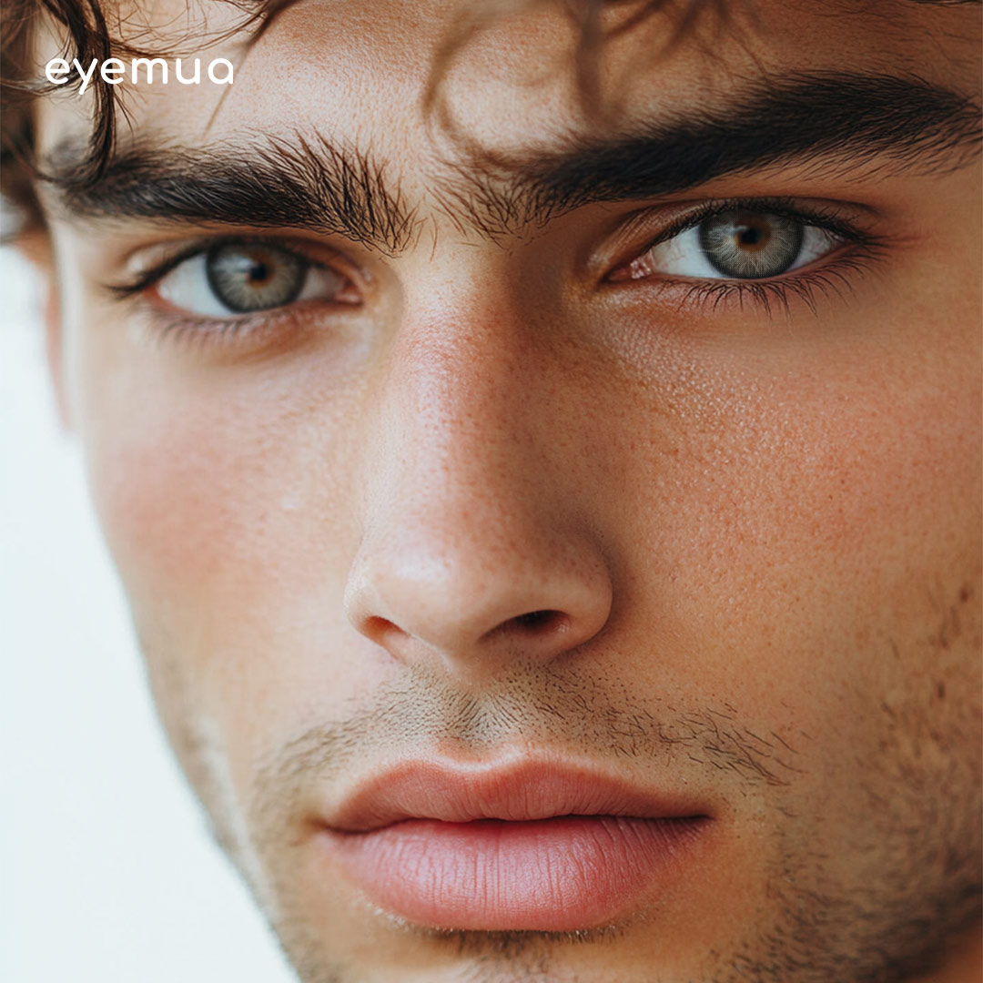 Eyemua Impression Bloom Black Men Colored Contact Lenses