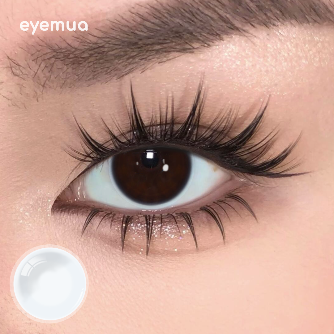 Eyemua Clear Transparent Contacts - 6-Month