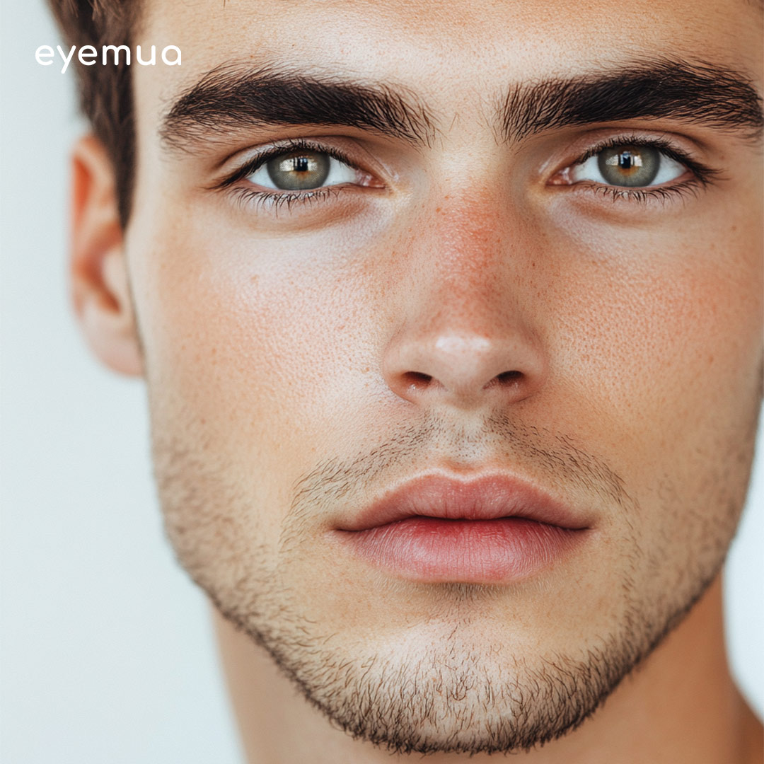 Eyemua Eiffel Charm Grey Men Colored Contact Lenses