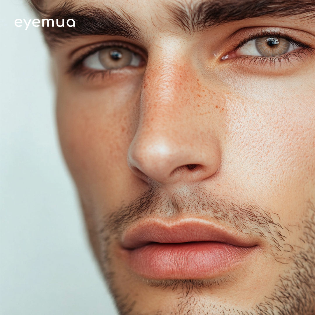 Eyemua Paris Blossom Hazel Men Colored Contact Lenses