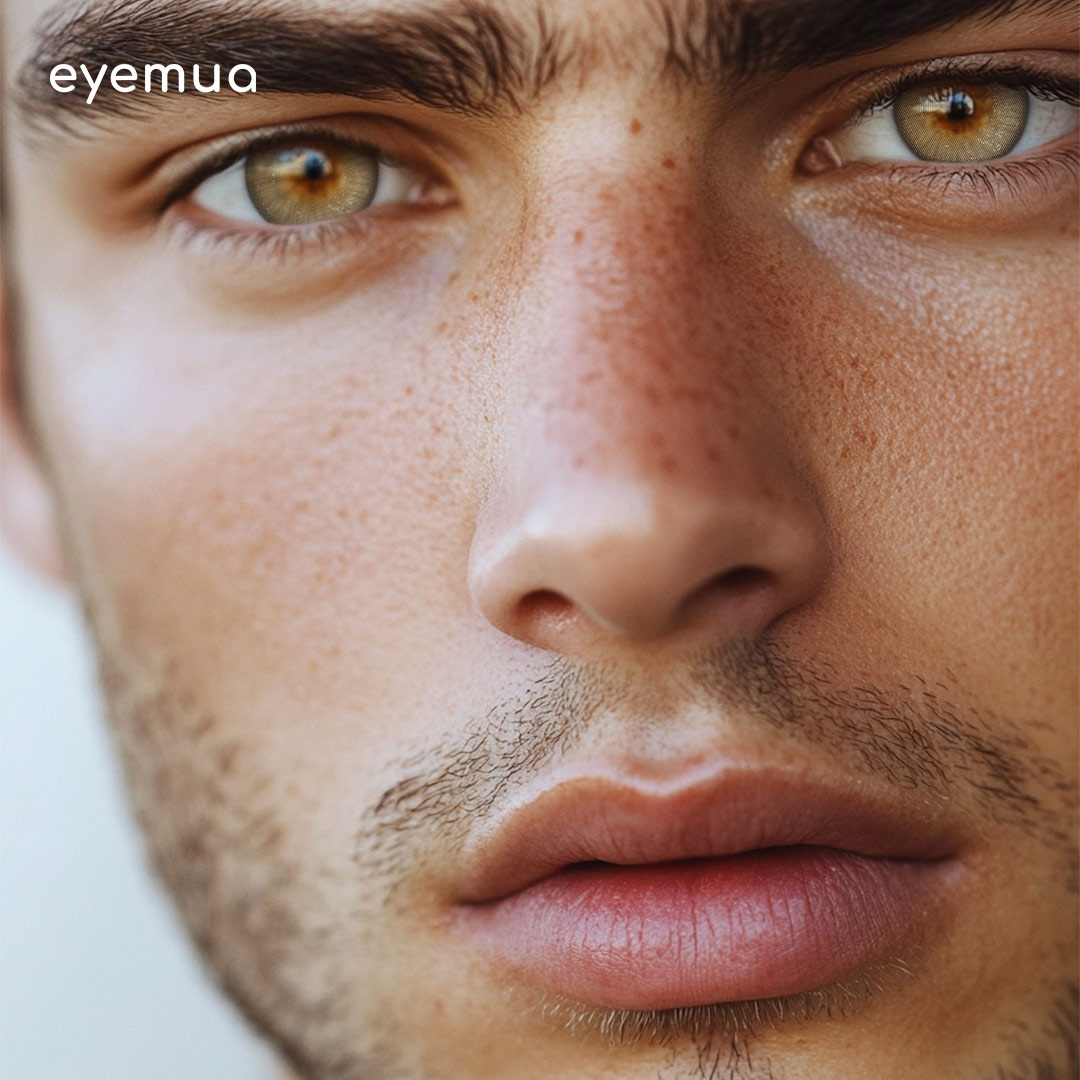 Eyemua Lumen Brown Men Colored Contact Lenses
