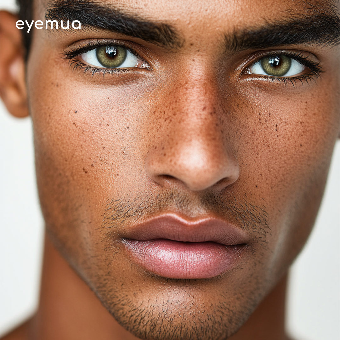 Eyemua Anime Galaxy Green Men Colored Contact Lenses