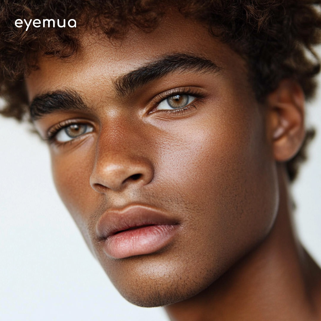 Eyemua Anime Galaxy Blue Men Colored Contact Lenses