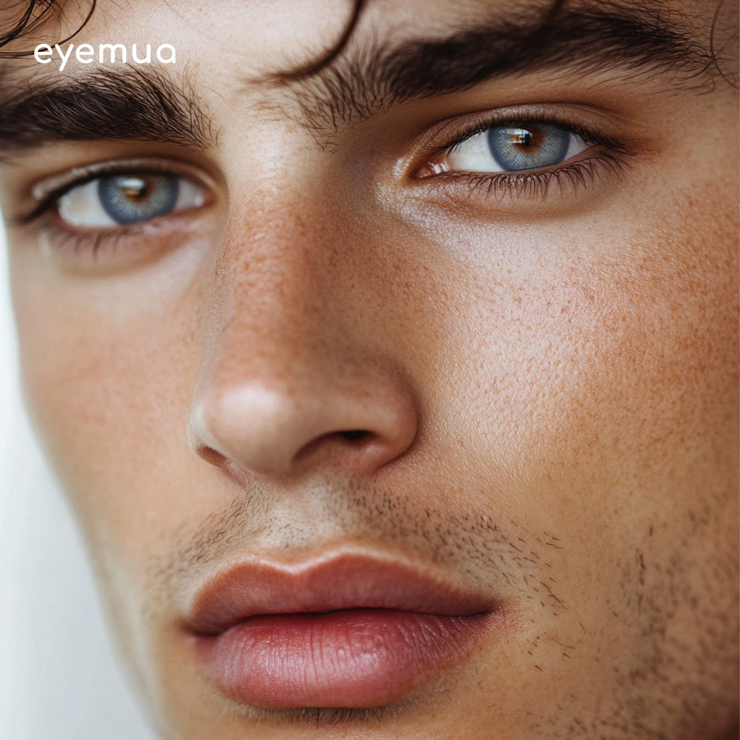 Eyemua Opera Nights Blue Men Colored Contact Lenses