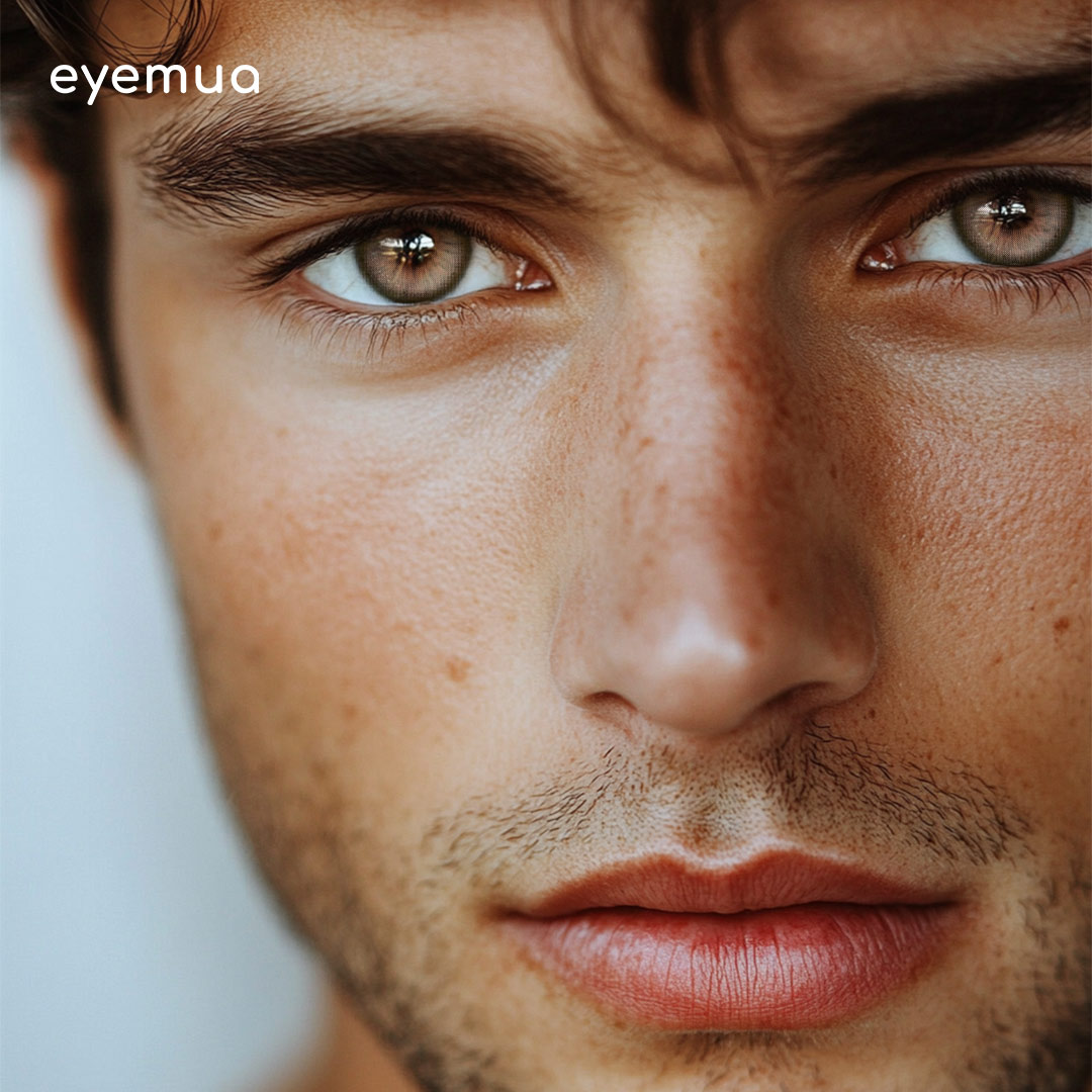 Eyemua Sweet Melon Brown Men Colored Contact Lenses