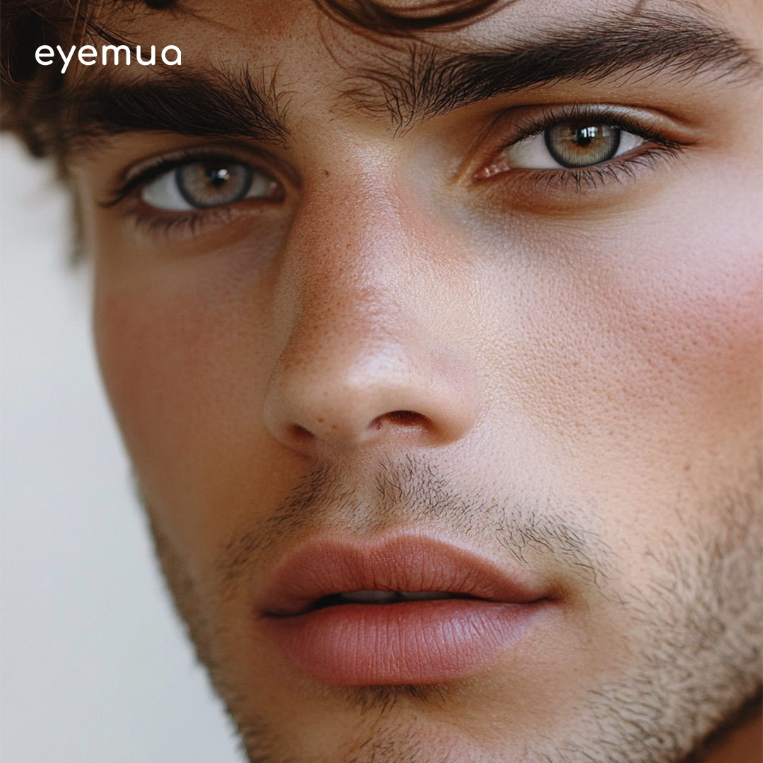 Eyemua Lazarus Grey Men Colored Contact Lenses