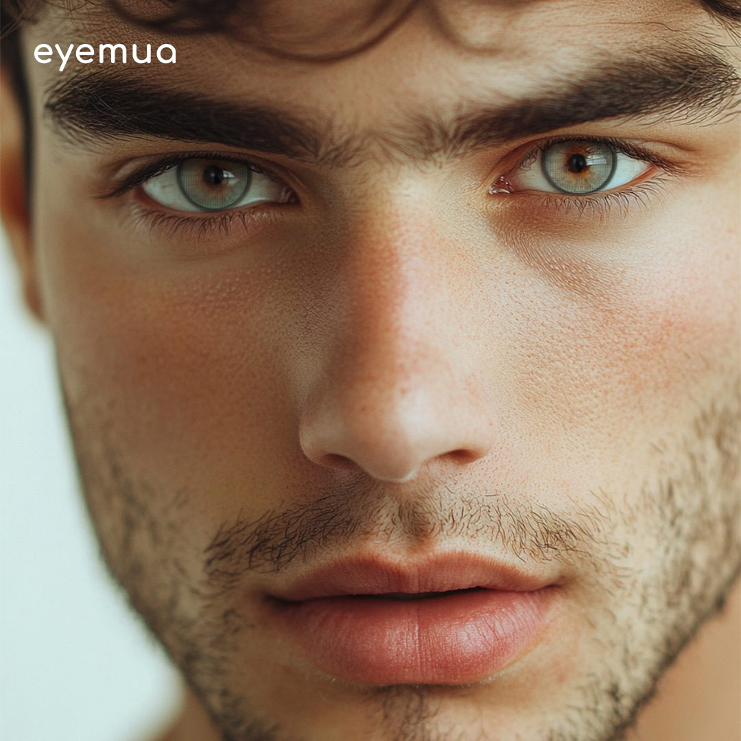 Eyemua MetroGlow Green Men Colored Contact Lenses