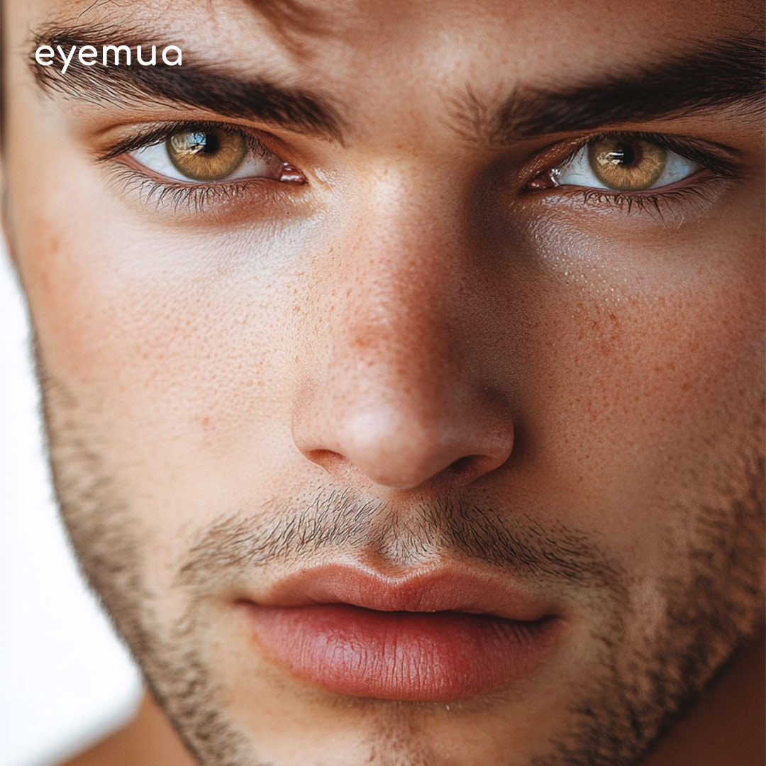 Eyemua Impression Bloom Brown Men Colored Contact Lenses