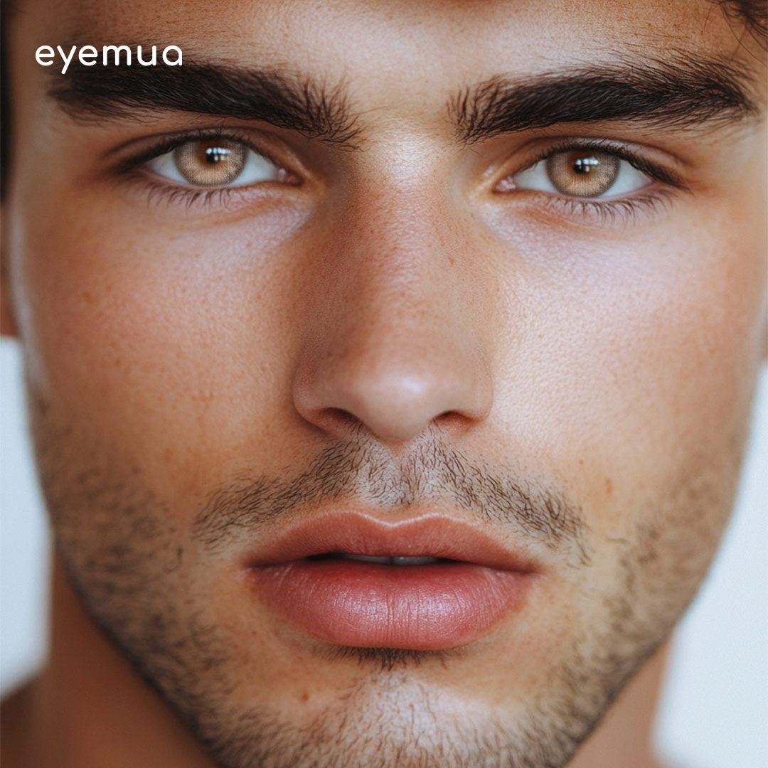 Eyemua Frozen Delight Brown Men Colored Contact Lenses