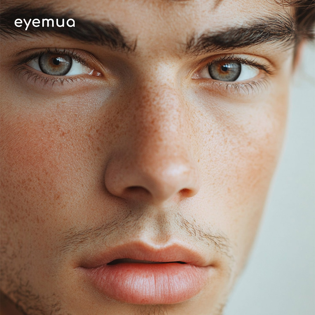 Eyemua Starsea Grey Men Colored Contact Lenses