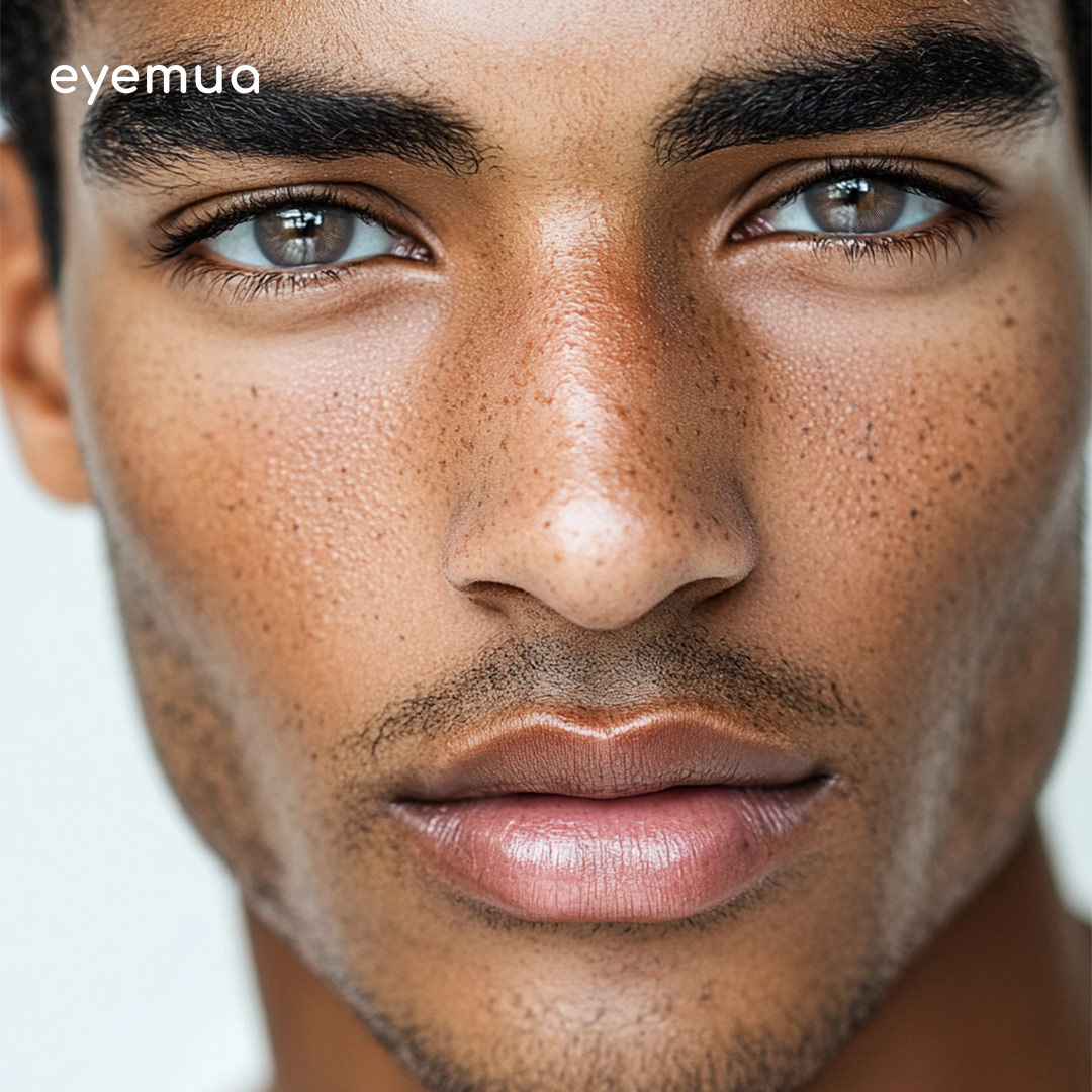 Eyemua Flourish Grey Men Colored Contact Lenses