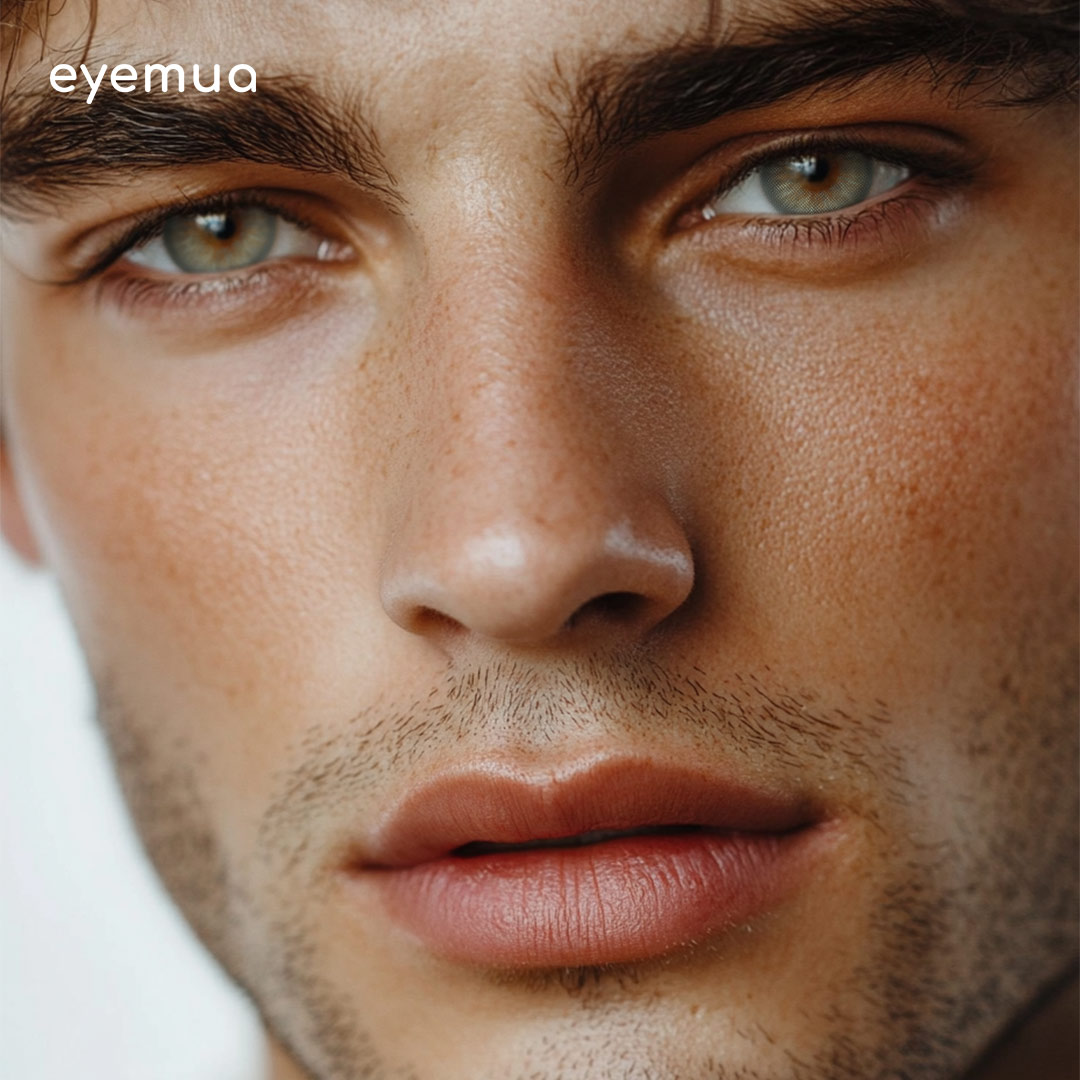 Eyemua Flourish Green Men Colored Contact Lenses