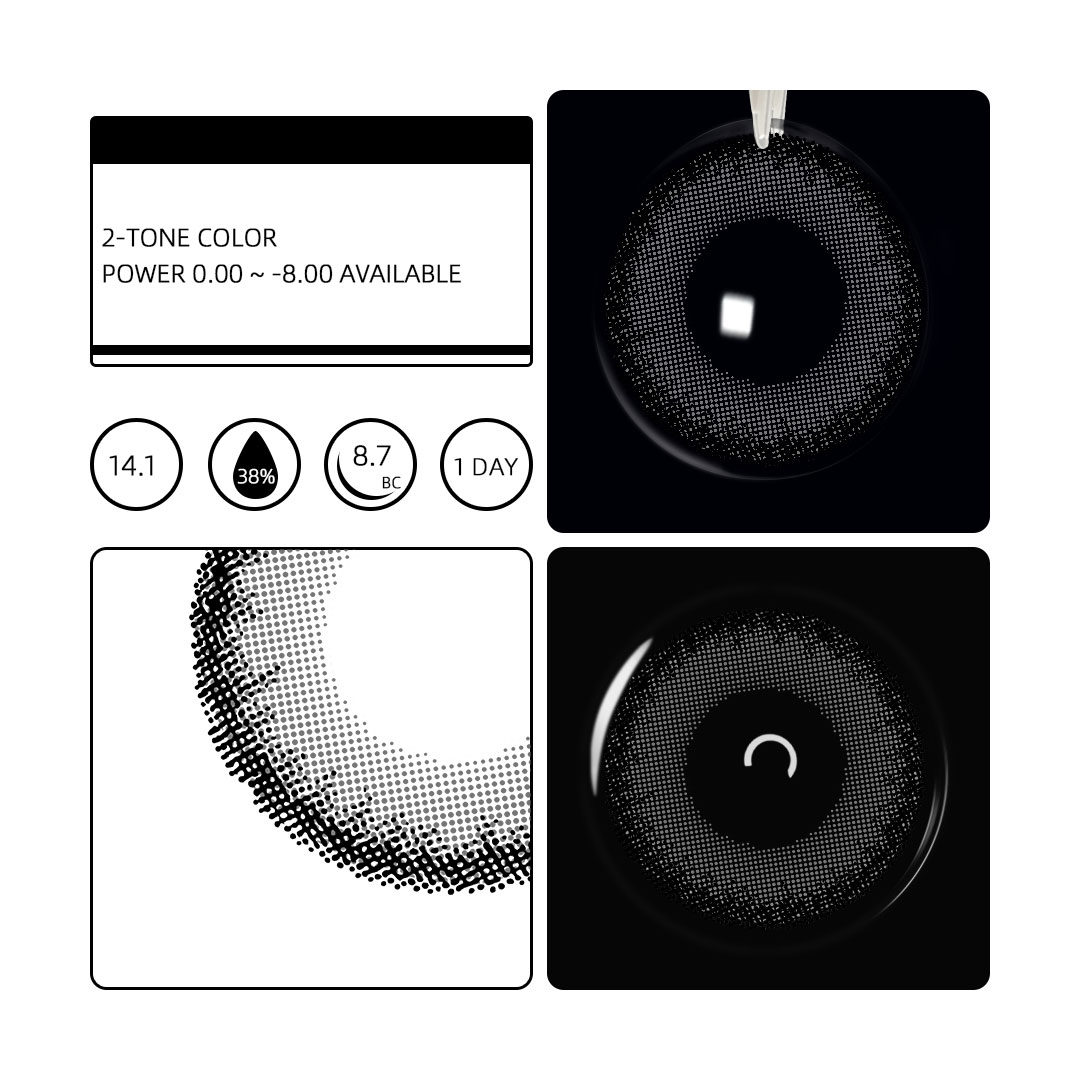 Eyemua Mistwood Grey - 1 Day, 10 Pcs