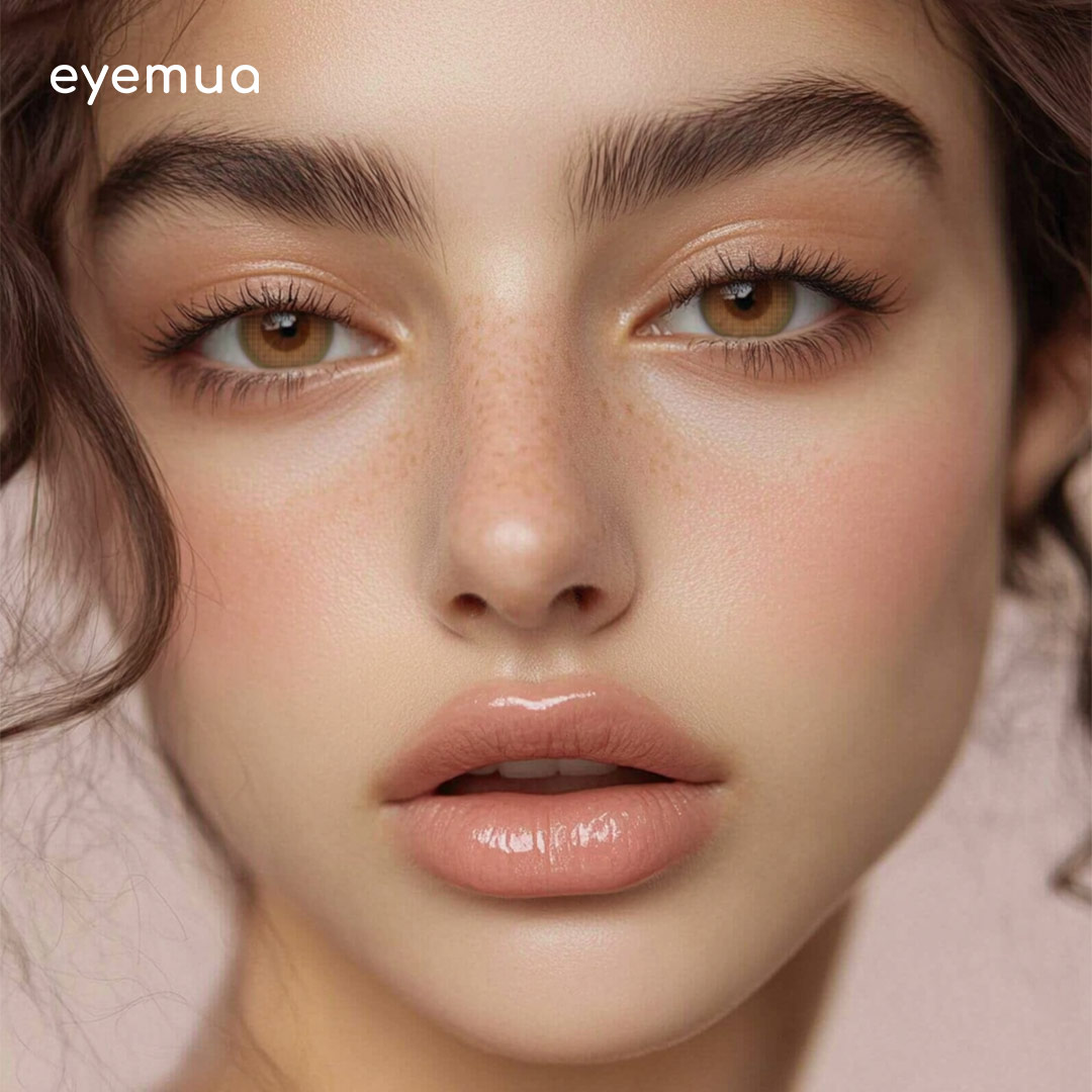 Eyemua Pistachio Brown-Green - 1 Day, 10 Pcs