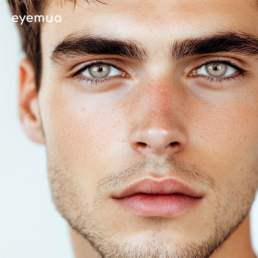 Eyemua Glacier Brown Men Colored Contact Lenses