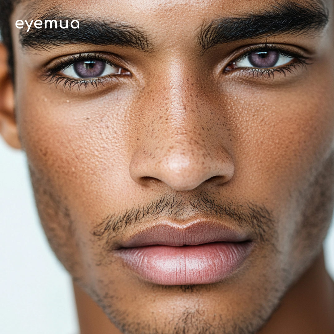 Eyemua Crystal Ice Purple Men Colored Contact Lenses