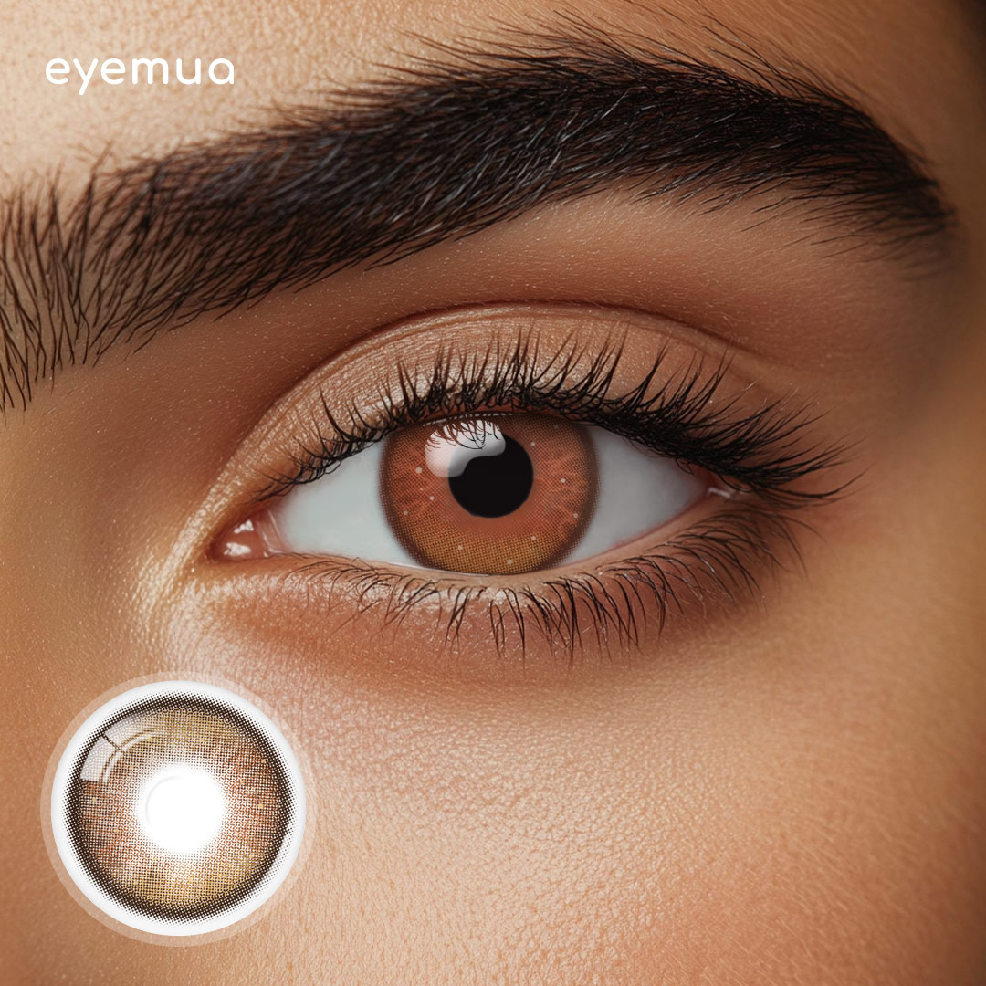Eyemua Chasm Brown Men Colored Contact Lenses