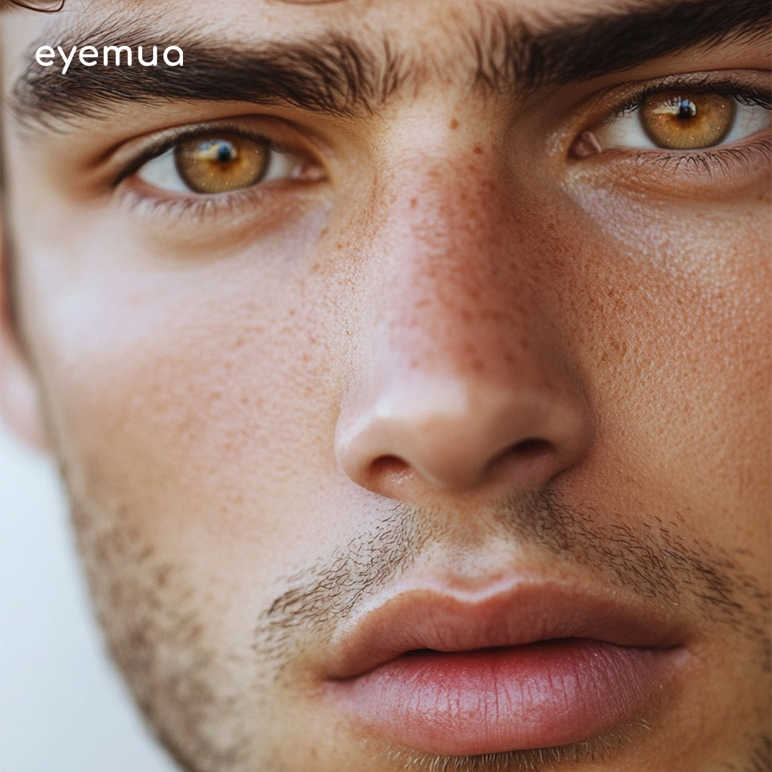 Eyemua Chasm Brown Men Colored Contact Lenses