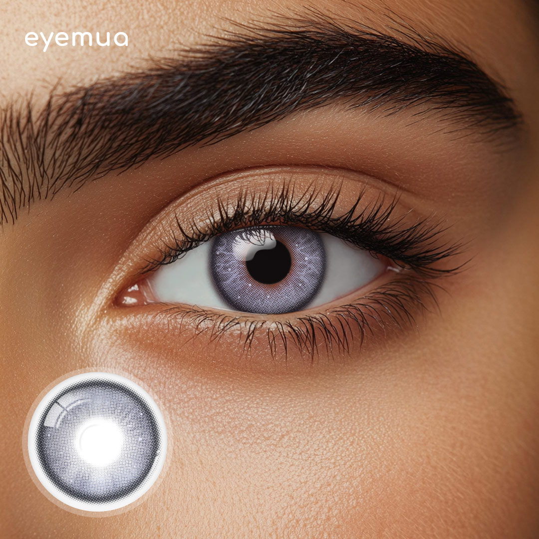 Eyemua Chasm Purple Men Colored Contact Lenses
