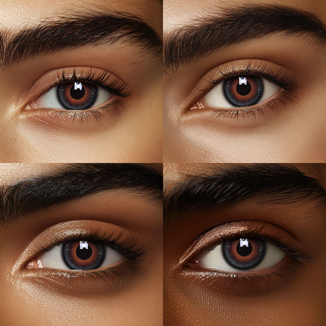 Eyemua Dark Knight Black Men Colored Contact Lenses