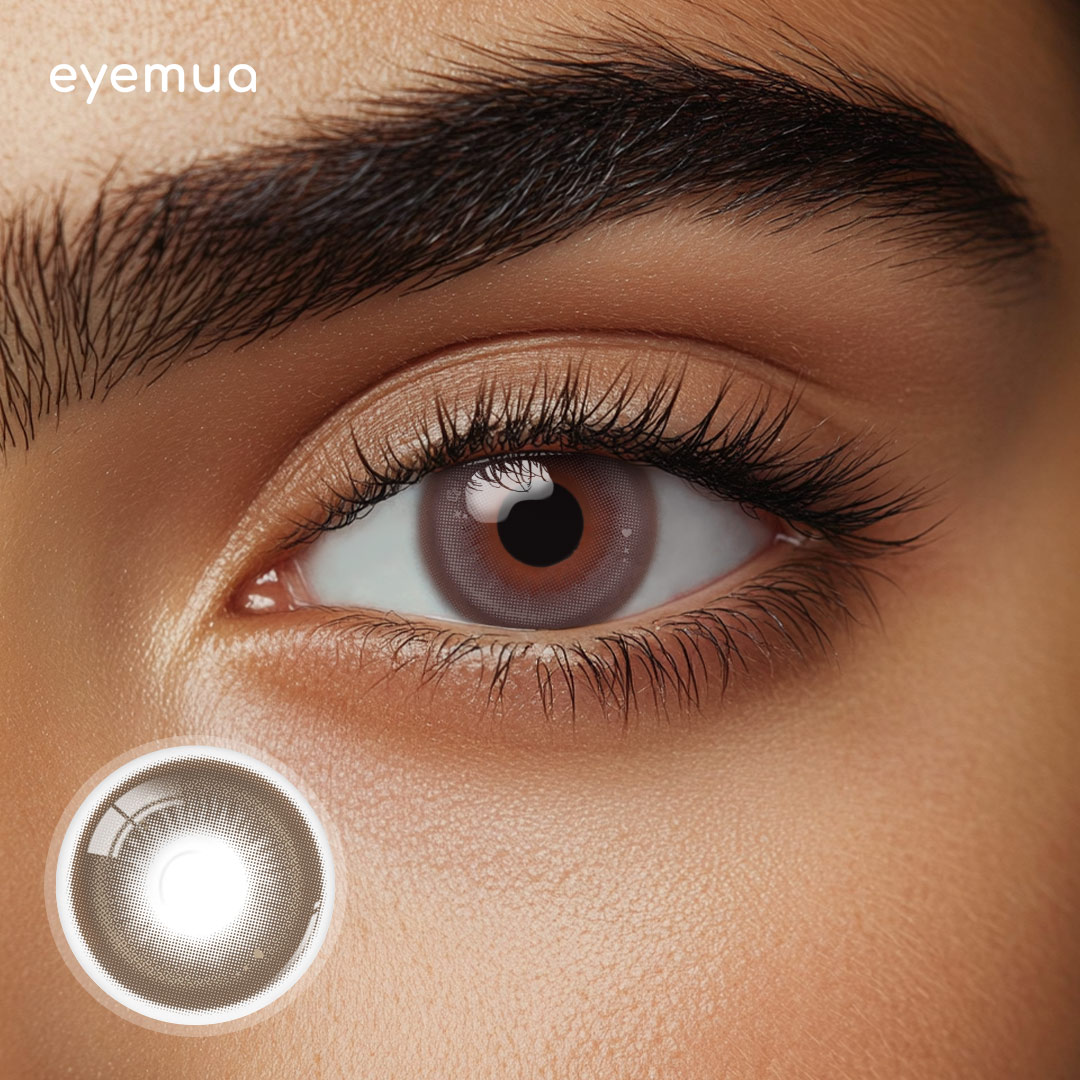 Eyemua Dark Knight Chocolate Men Colored Contact Lenses