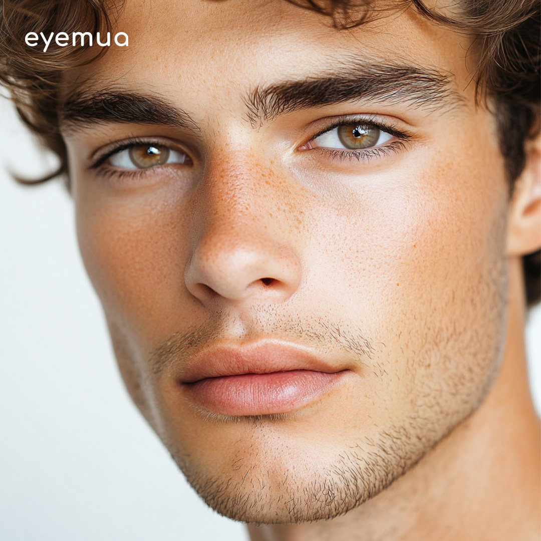 Eyemua Dark Knight Chocolate Men Colored Contact Lenses