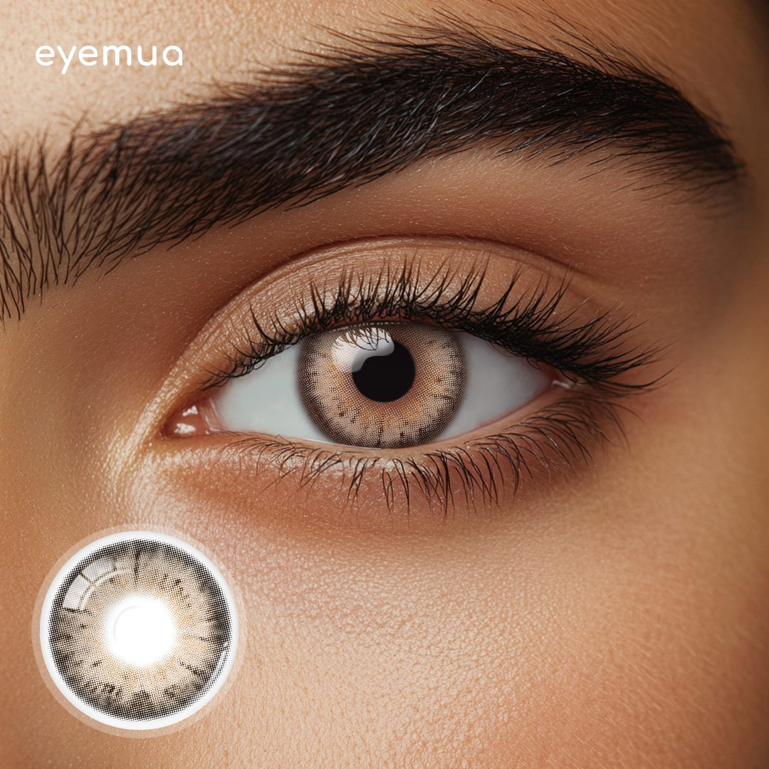 Eyemua Iffy Brown Men Colored Contact Lenses