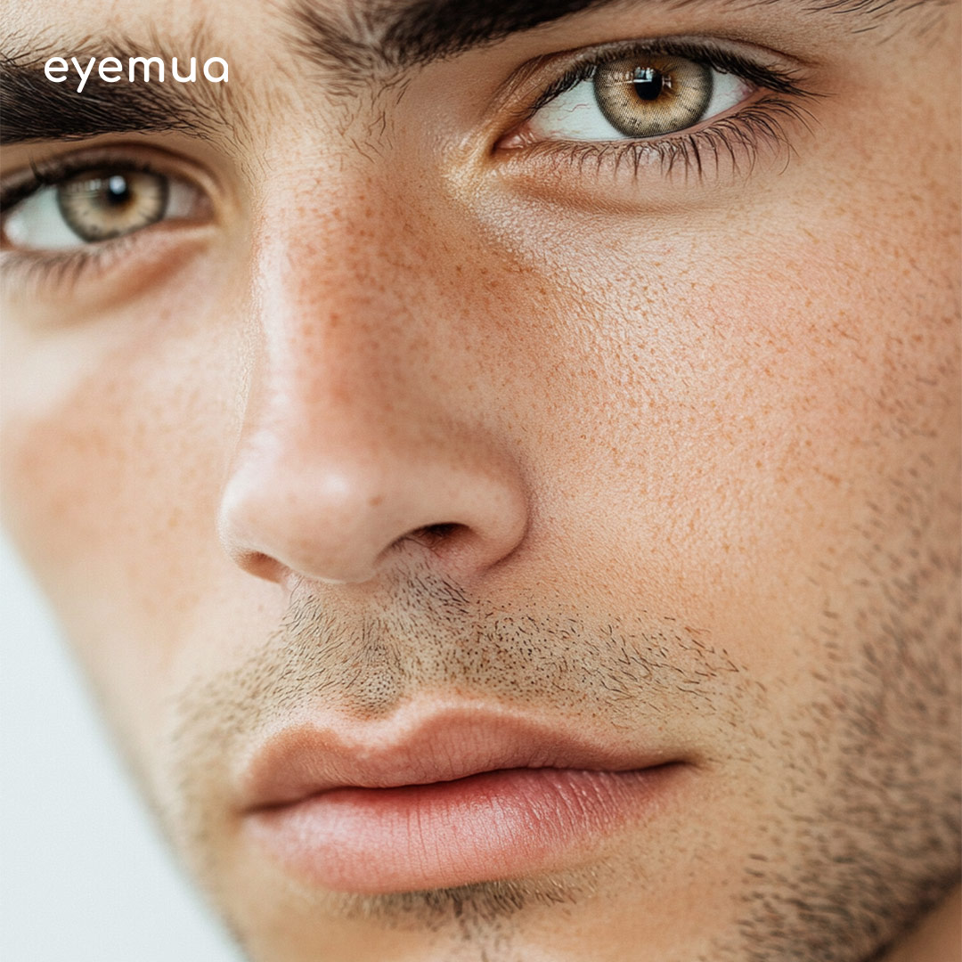 Eyemua Iffy Brown Men Colored Contact Lenses