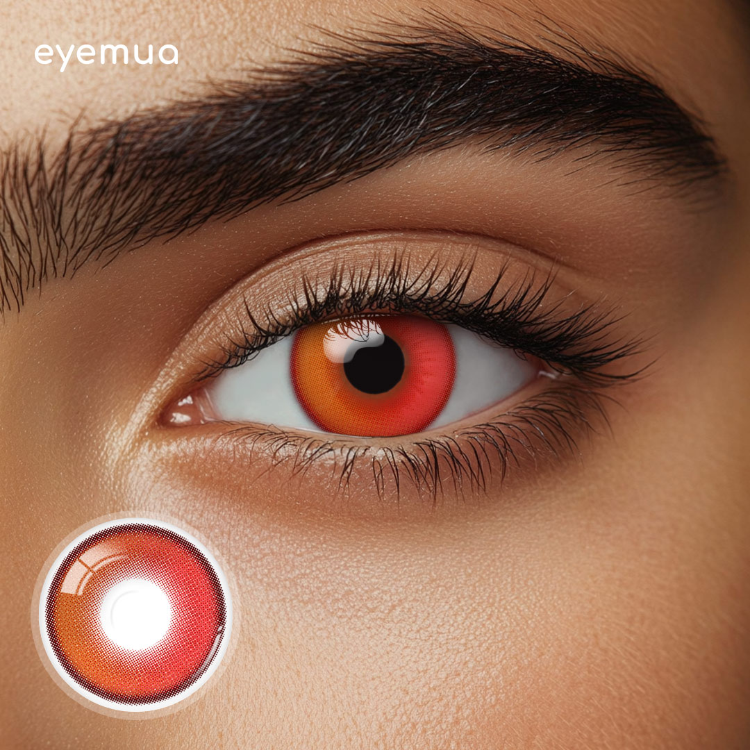 Eyemua Focus Red Men Colored Contact Lenses