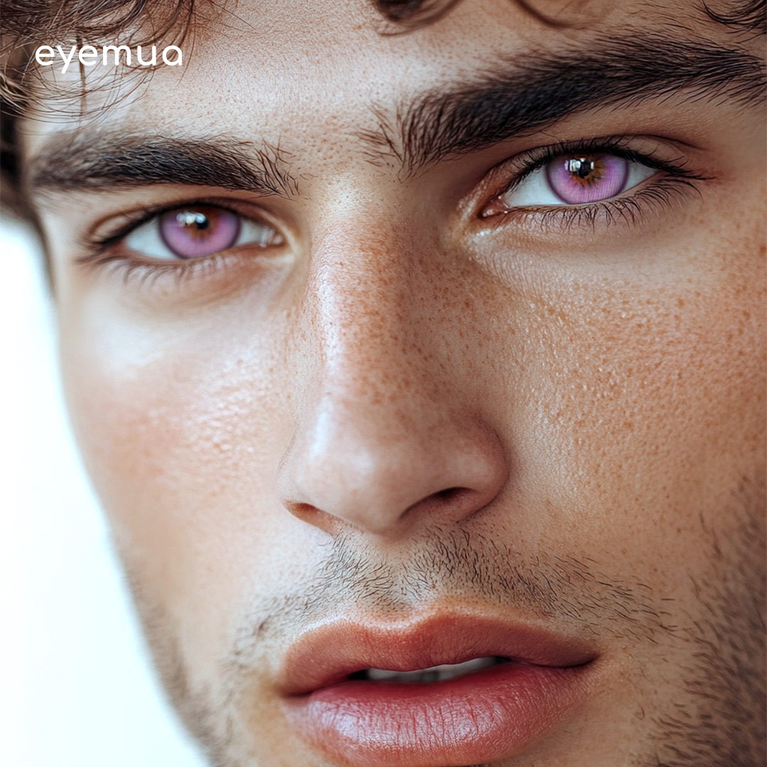 Eyemua Focus Purple Men Colored Contact Lenses