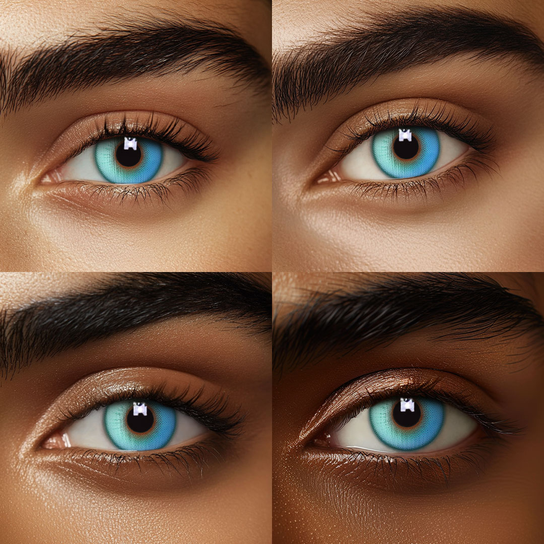 Eyemua Focus Green Men Colored Contact Lenses