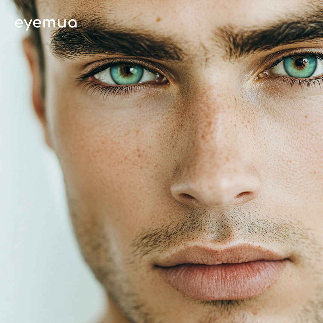 Eyemua Focus Green Men Colored Contact Lenses