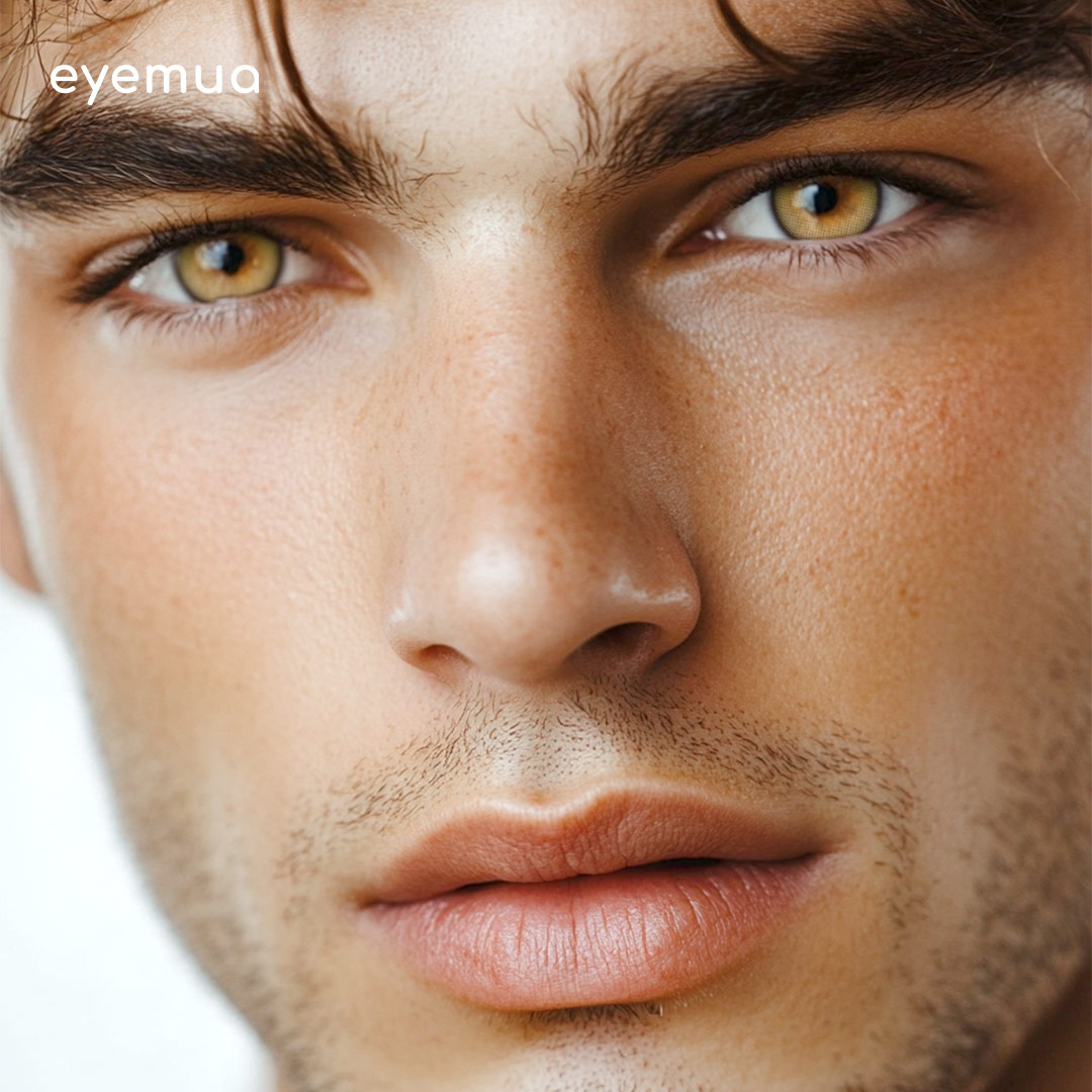 Eyemua Focus Yellow Men Colored Contact Lenses