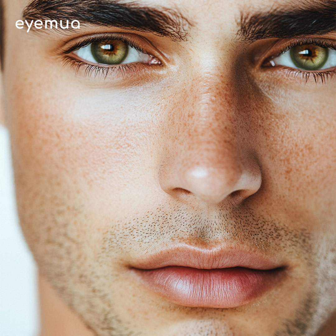 Eyemua Dazzle Doll Green Men Colored Contact Lenses