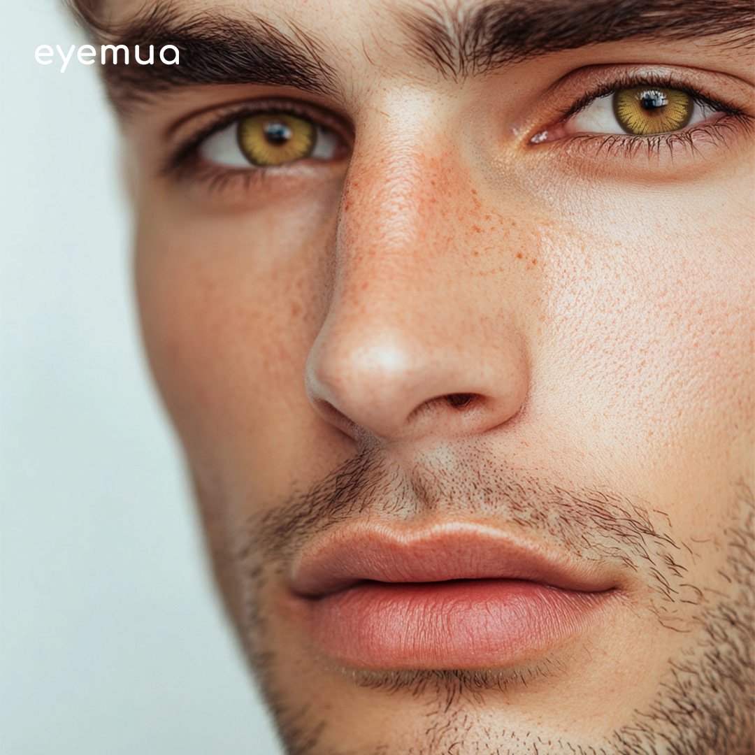 Eyemua Polo Punk Brown Men Colored Contact Lenses